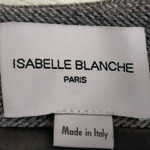 ISABELLE BLANCHE ストーンスタッズ ウール混 ミニスカート レディース