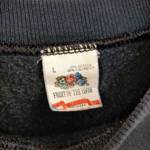 フルーツオブザルーム FRUIT OF THE LOOM USA製 COLORADO 雪原 発砲プリント ラグランスウェット メンズ import:L