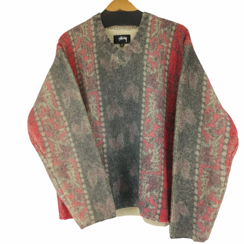 ステューシー Stussy MIXED PRINT ALPACA SWEATER メンズ import:S