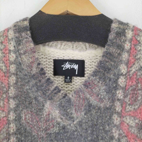 ステューシー Stussy MIXED PRINT ALPACA SWEATER メンズ import:S