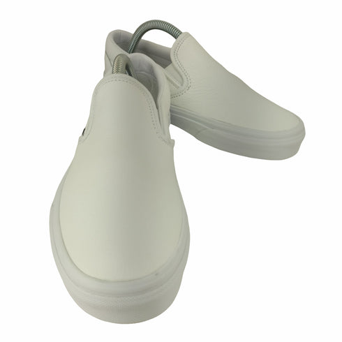 バンズ VANS CLASSIC SLIP-ON PREMIUM LEATHER TRUE WHIT レディース JPN:23.5