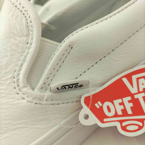 バンズ VANS CLASSIC SLIP-ON PREMIUM LEATHER TRUE WHIT レディース JPN:23.5