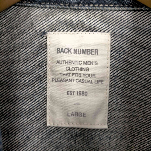 バックナンバー BACK NUMBER デニムジャケット メンズ JPN:L