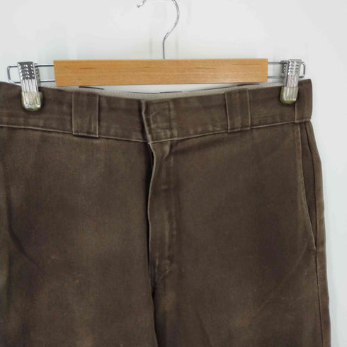ディッキーズ Dickies 874 ブラウン カットオフ メンズ