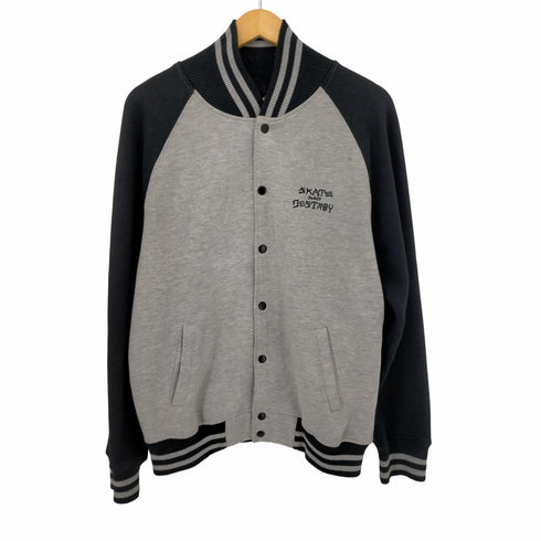 スラッシャーマガジン THRASHER MAGAZINE SKATE AND DESTROY スナップスウェットカーディガン メンズ import:XL