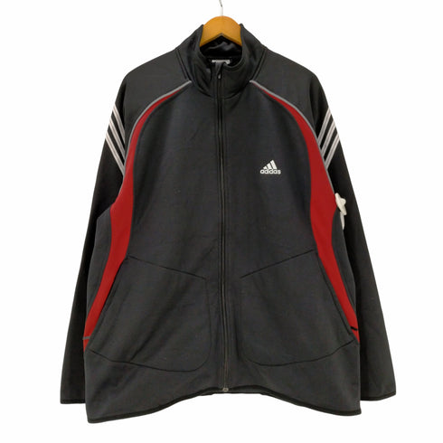 アディダス adidas 裏地フリース ビッグサイズ ジップアップ トラックジャケット Y2K メンズ 4XL