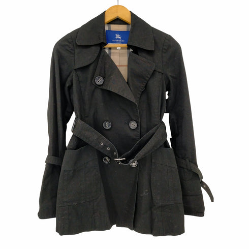 バーバリーブルーレーベル BURBERRY BLUE LABEL 裏地ノバチェック トレンチコート レディース 38