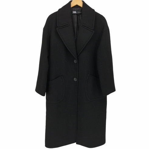 ザラ ZARA オーバーサイズ チェスター ロング コート レディース import:S