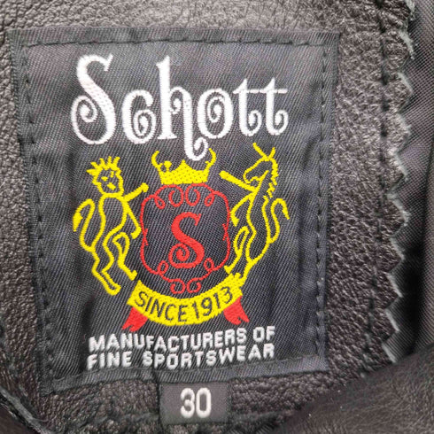 ショット Schott ストレート カウ レザー バイカー パンツ メンズ US:30-31