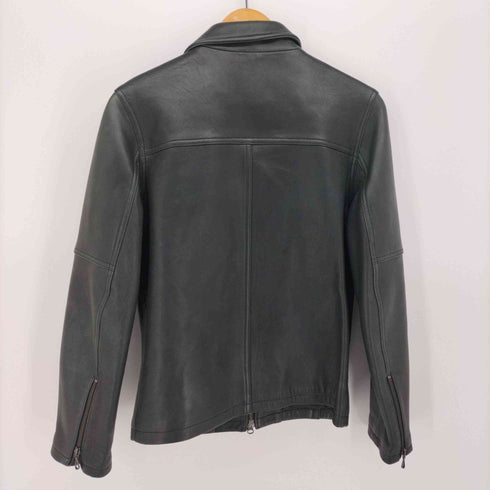 シャッフェン SCHAFFEN ラムレザー フルジップ シングル ライダース ジャケット メンズ JPN:1
