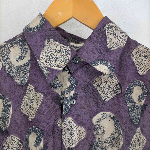 フメイ chivalry 総柄シルク半袖シャツ メンズ