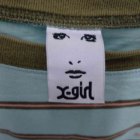 エックスガール X-girl STRIPED L/S TEE レディース 1