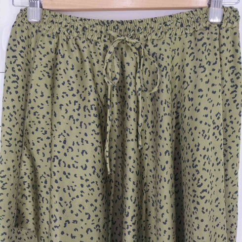 ザラ ZARA ANIMAL PRINT FLOWING SKIRT アニマル柄 イージーラップスカート レディース M