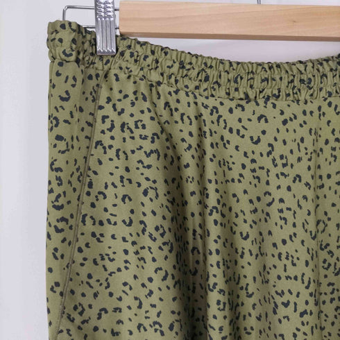ザラ ZARA ANIMAL PRINT FLOWING SKIRT アニマル柄 イージーラップスカート レディース M