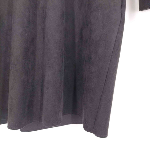 ザラ ZARA FAUX SUEDE V-NECK MINI DRESS フェイクスウェードVネックミニドレス ワンピース レディース import:XS