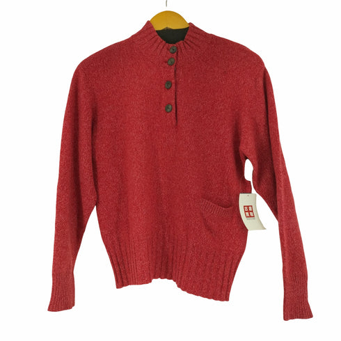 カシミヤ CASHMERE ハーフボタンニット レディース