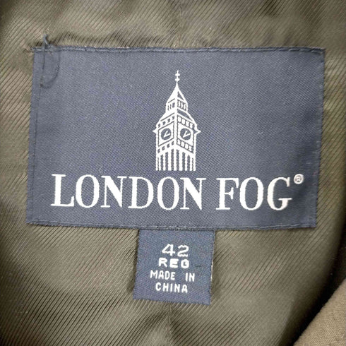 ロンドンフォグ LONDON FOG 裏地チェックライナー付ステンカラーコート メンズ JPN:42