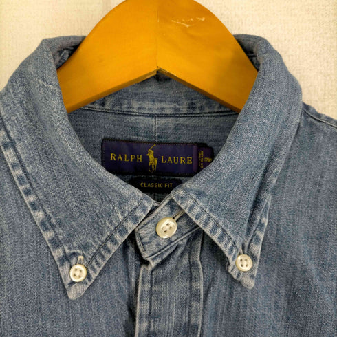 ラルフローレン RALPH LAUREN CLASSIC FIT ポニー刺しゅう デニムシャツ メンズ SP