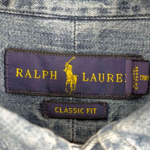 ラルフローレン RALPH LAUREN CLASSIC FIT ポニー刺しゅう デニムシャツ メンズ SP