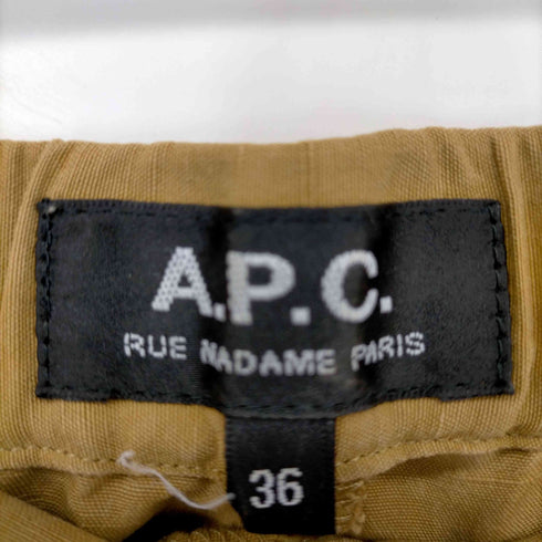 アーペーセー A.P.C. MADE IN LATVIA シルクリネンボタンフライノータックスラックス レディース EUR:36