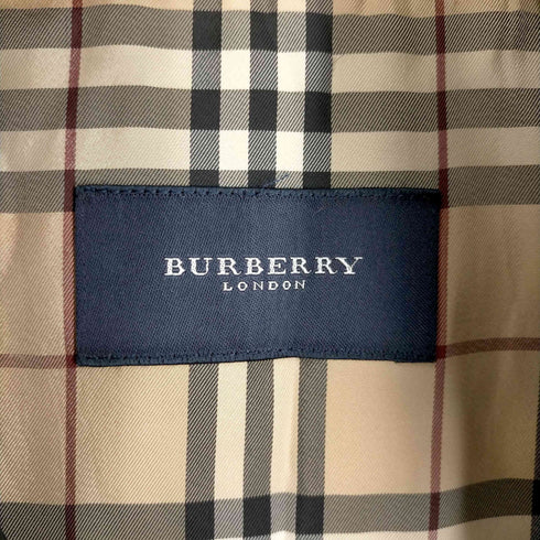 バーバリーロンドン BURBERRY LONDON 裏地ノバチェック レザー切替 キルティングジャケット メンズ JPN:S