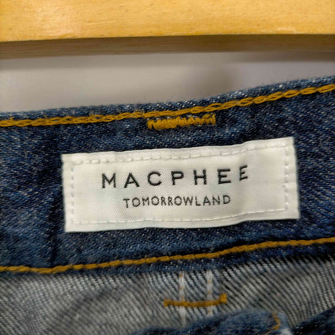 マカフィー MACPHEE ハイウエストデニムワイドパンツ レディース JPN:36