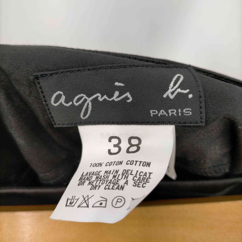 アニエスベー agnes b. PARIS サイドジップワイドパンツ レディース EUR:38