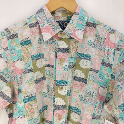 リバティ LIBERTY HOUSE THE ONO SHIRT 花柄パッチワーク コットンシャツ メンズ import:M