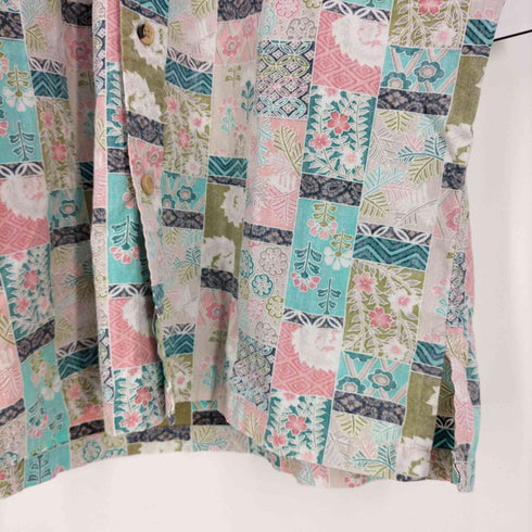 リバティ LIBERTY HOUSE THE ONO SHIRT 花柄パッチワーク コットンシャツ メンズ import:M