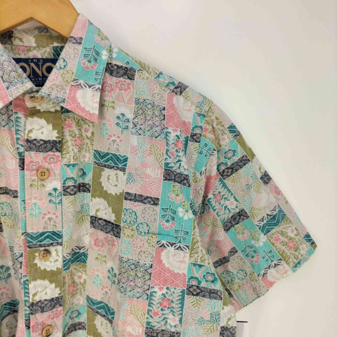 リバティ LIBERTY HOUSE THE ONO SHIRT 花柄パッチワーク コットンシャツ メンズ import:M