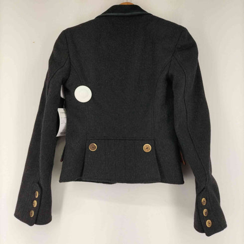 ドルチェアンドガッバーナ DOLCE&GABBANA 襟スウェード裏地総柄3Bテーラードジャケット レディース 24/38