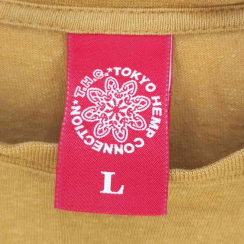 ティーエイチシー THC TOKYO HEMP CONNECTION FLOWER プリント ヘンプコットンクルーネックTシャツ メンズ JPN:L