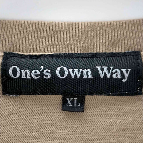 ONE'S OWN WAY プリントクルーネックTシャツ メンズ JPN:XL