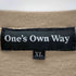 ONE'S OWN WAY プリントクルーネックTシャツ メンズ JPN:XL