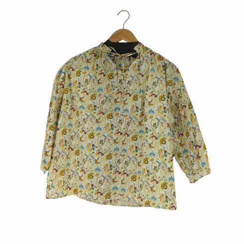 ジェイスローアン J.Sloane 花総柄ギャザー L/S ブラウス レディース JPN:M