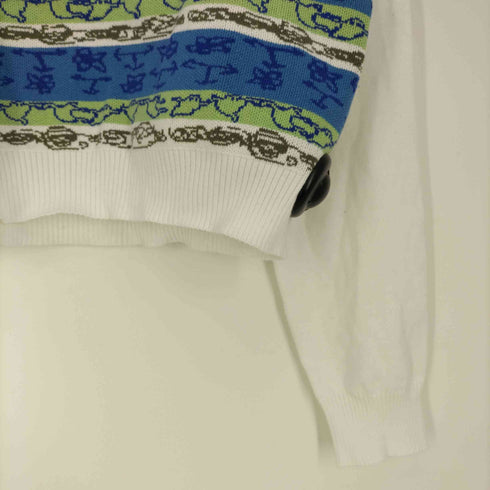 ティーモダンストリートウエア TTT_MSW Graffiti Knit Polo グラフィティー ニットポロ レディース JPN:S