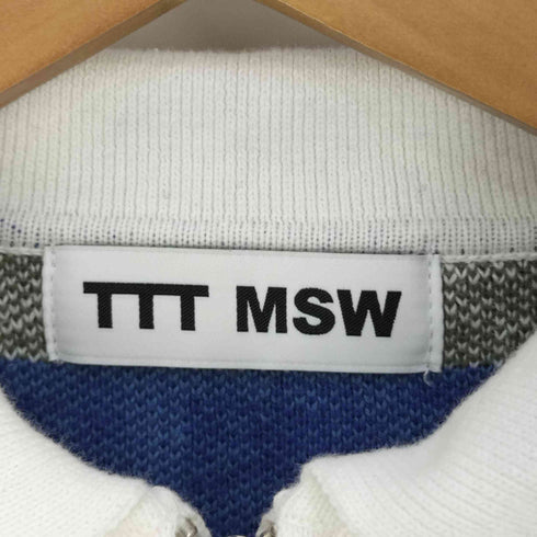 ティーモダンストリートウエア TTT_MSW Graffiti Knit Polo グラフィティー ニットポロ レディース JPN:S