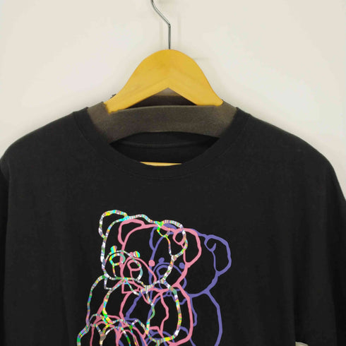 オーバーサイズTEE テディベア 裾スリット レディース ONE SIZE