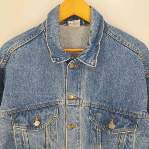 USA製 STAKER 企業ロゴ デニムジャケット メンズ import:M