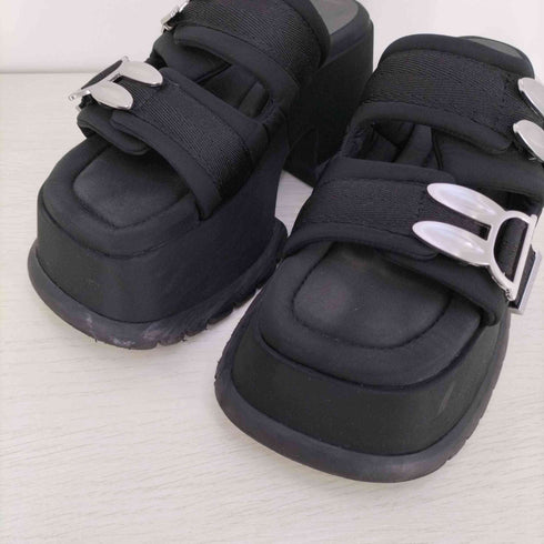 チャールズキース CHARLES & KEITH Judy Hopps Metallic Accent Wedge Mules ウエッジミュール レディース 38