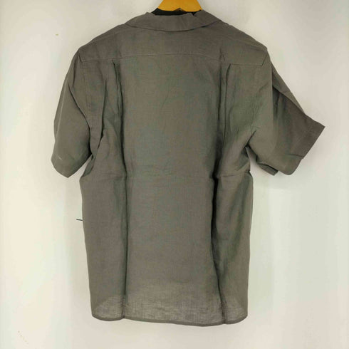 ムジルシリョウヒン 無印良品 19SS フレンチリネン 洗いざらし オープンカラー 半袖シャツ メンズ M