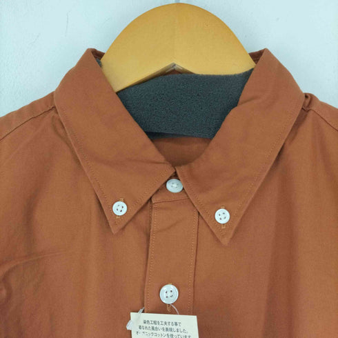 ムジルシリョウヒン 無印良品 19AW 新疆綿 生地染めオックス ボタンダウンシャツ メンズ M