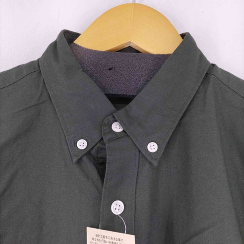 ムジルシリョウヒン 無印良品 19AW 新疆綿 生地染めオックス ボタンダウンシャツ メンズ M