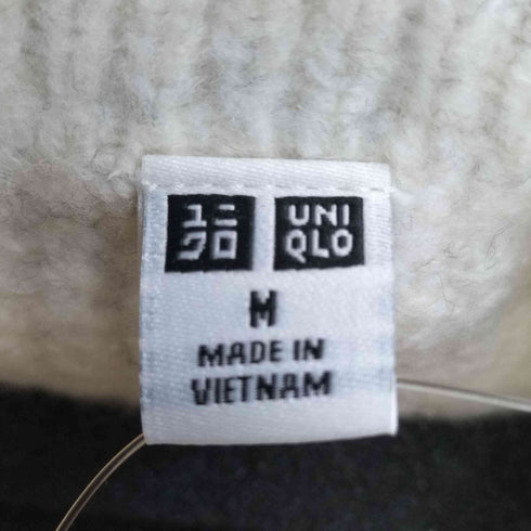 ユニクロ UNIQLO 23AW 3Dスフレヤーンモックネックセーター メンズ M