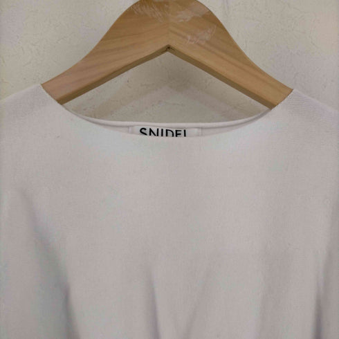スナイデル snidel ウエストマークパターンニットプルオーバー レディース ONE SIZE