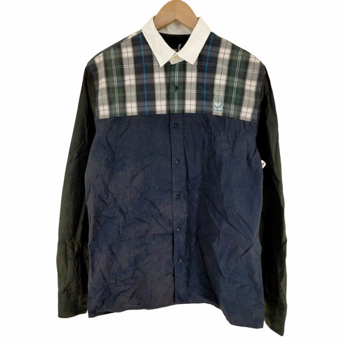 ラフシモンズ RAF SIMONS COLOUR BLOCK RAF SHIRT メンズ 38