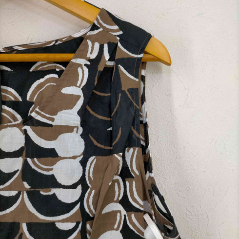マルニ MARNI 総柄 ノースリーブ ミニワンピース レディース EUR:40