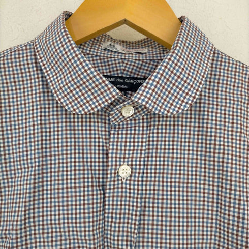 コムデギャルソンオム COMME des GARCONS HOMME ラウンドカラーチェックシャツ メンズ JPN:M