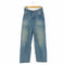 エムエムシックス メゾンマルジェラ MM6 Maison Margiela イタリア製 ウォッシュ加工 キャロットジーンズ ワイドデニムパンツ レディース 40