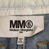 エムエムシックス メゾンマルジェラ MM6 Maison Margiela イタリア製 ウォッシュ加工 キャロットジーンズ ワイドデニムパンツ レディース 40